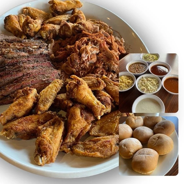 Smoking Pig BBQ Las Vegas game day party tray