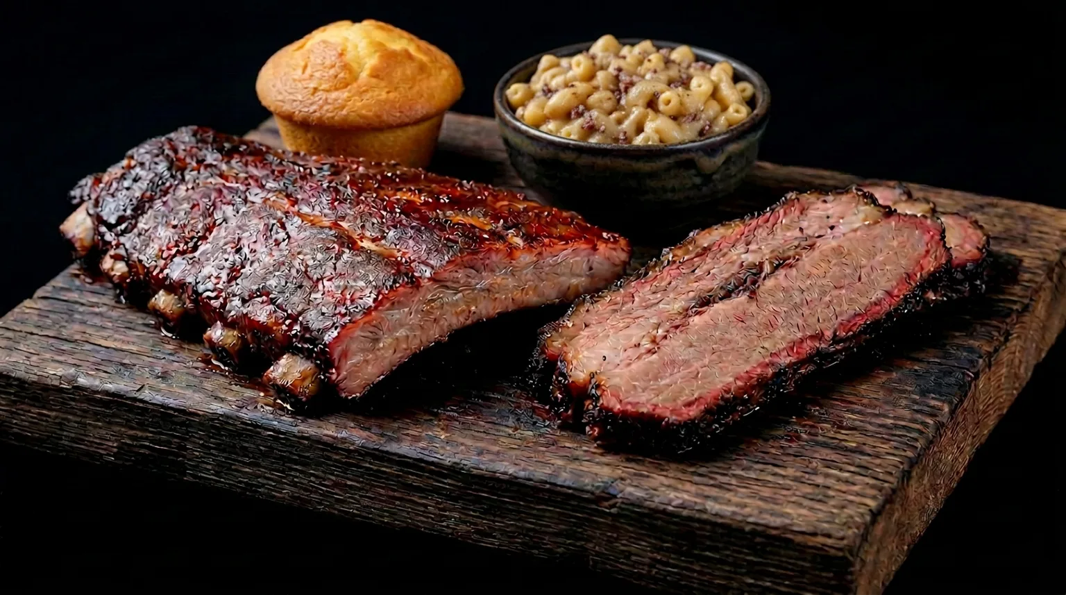Smoking Pig BBQ two meat meal selection