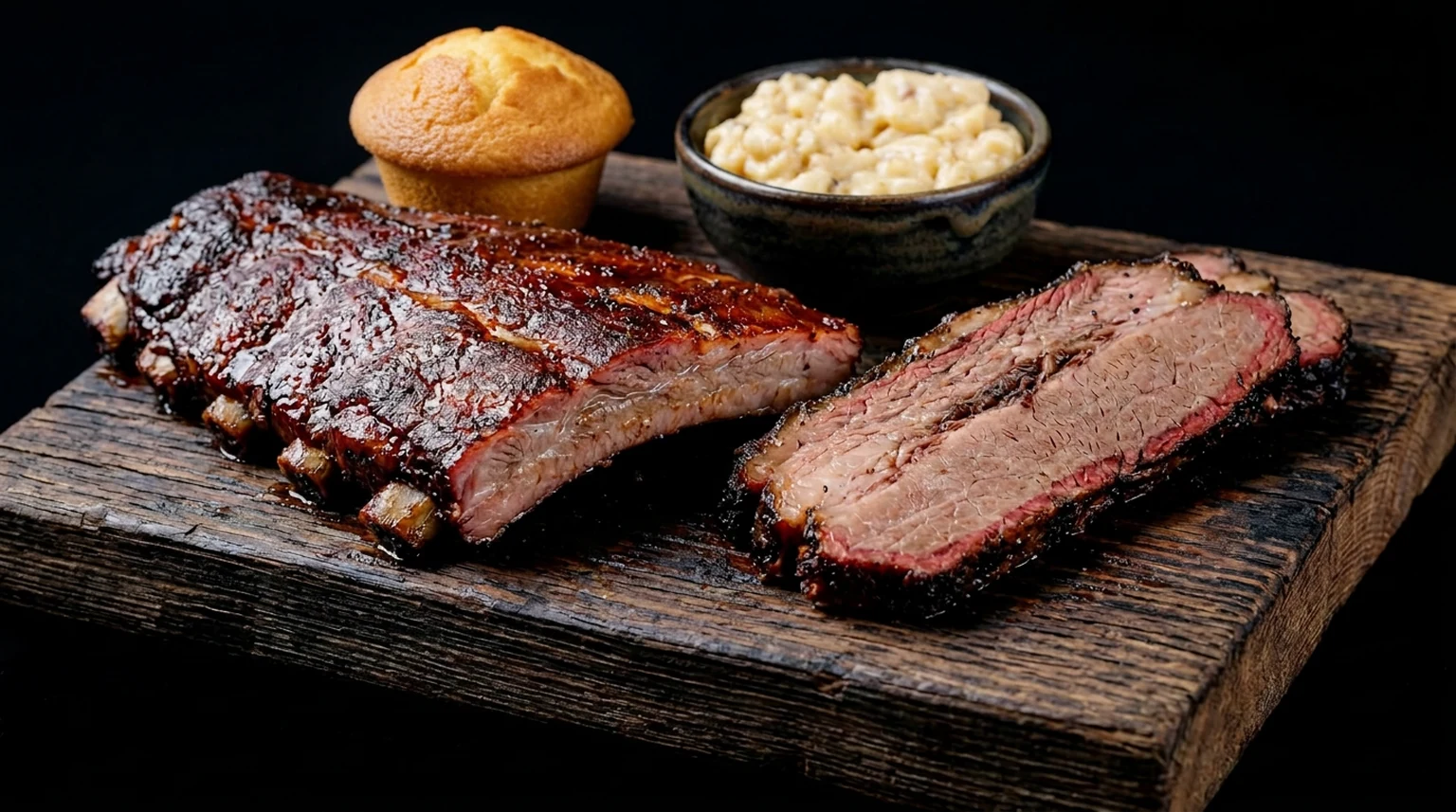 Smoking Pig BBQ two meat meal selection